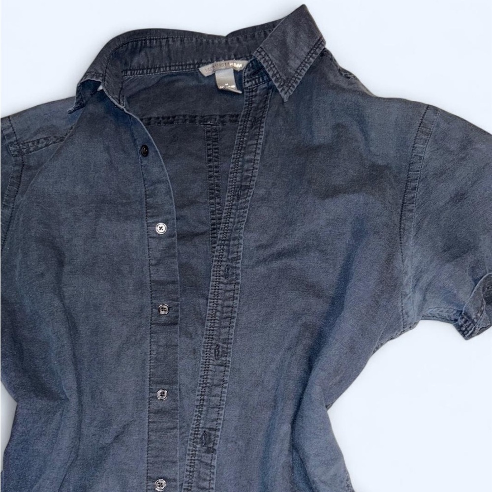 H&M Dark Blue Button Up Shirt